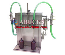 semi-automatic-twin-head-liquid-filling-machine